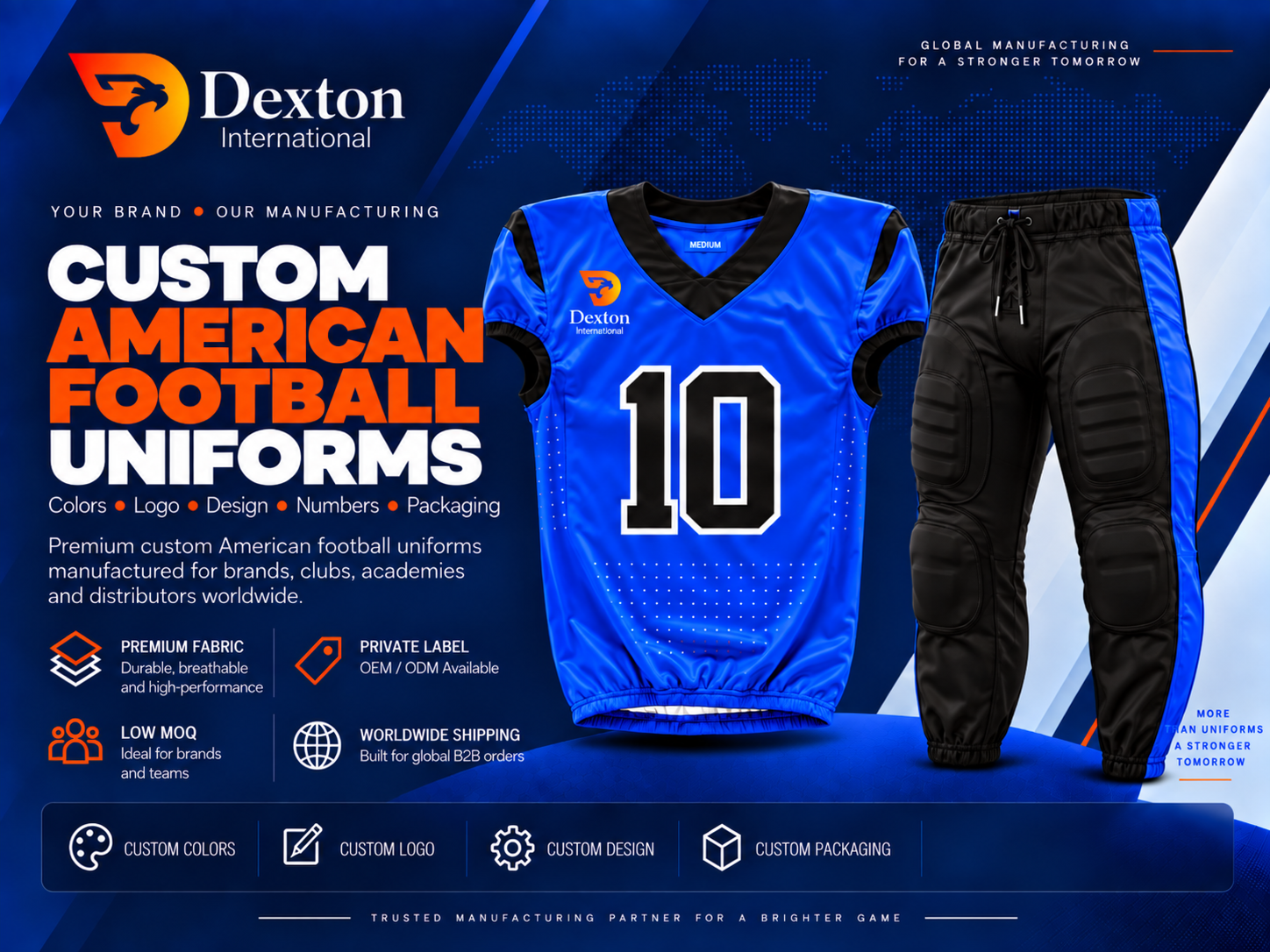 Customize American Football Uniform